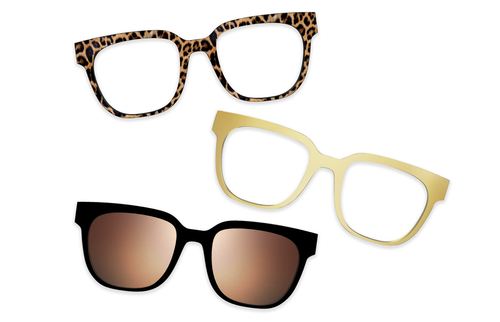 Vintage Brown Tortoise with Gold Set - Pair Eyewear