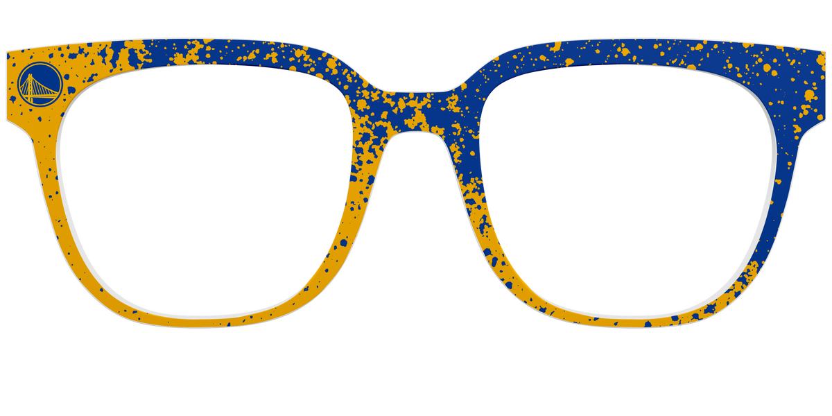 Warriors Splatter - Front Top Image - Pair Eyewear