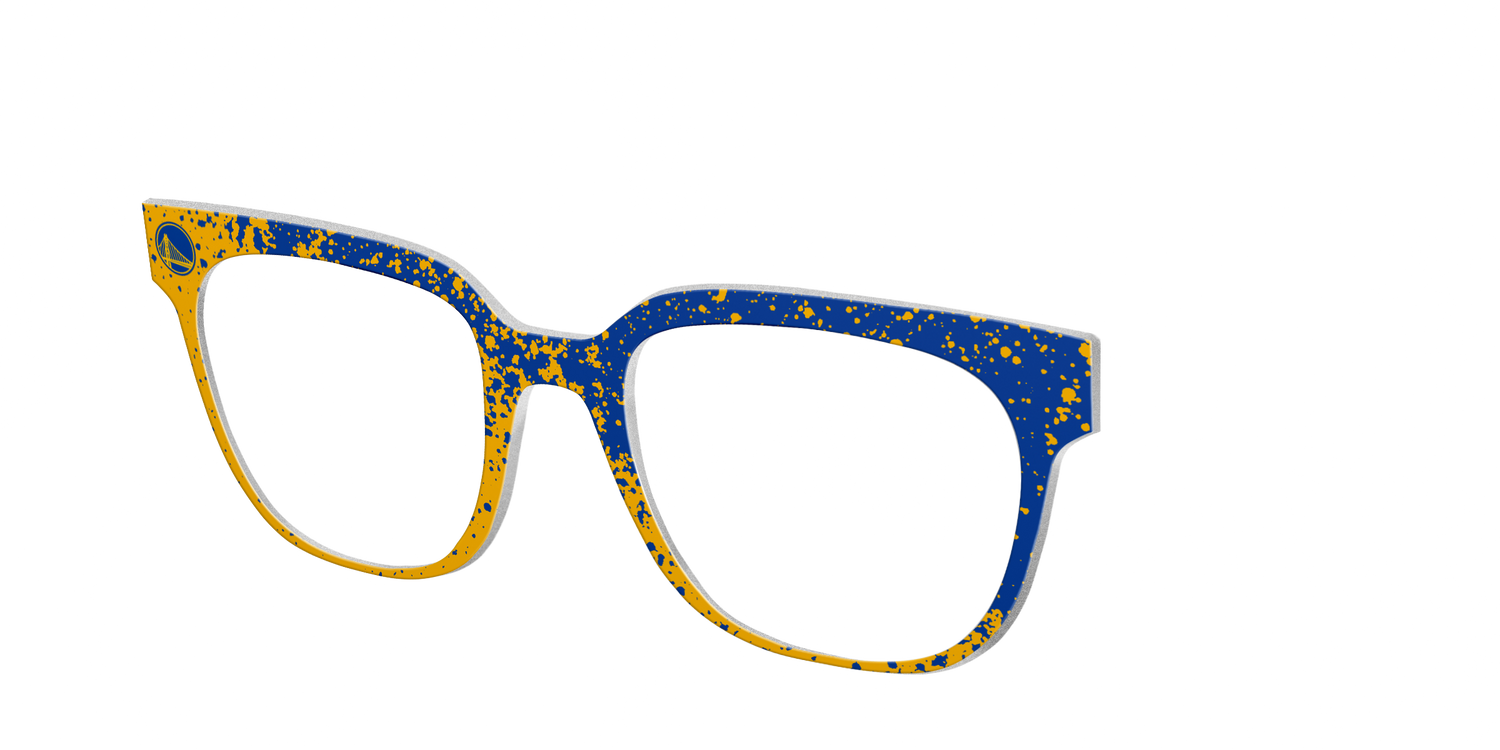 Warriors Splatter - Angle Top Image - Pair Eyewear