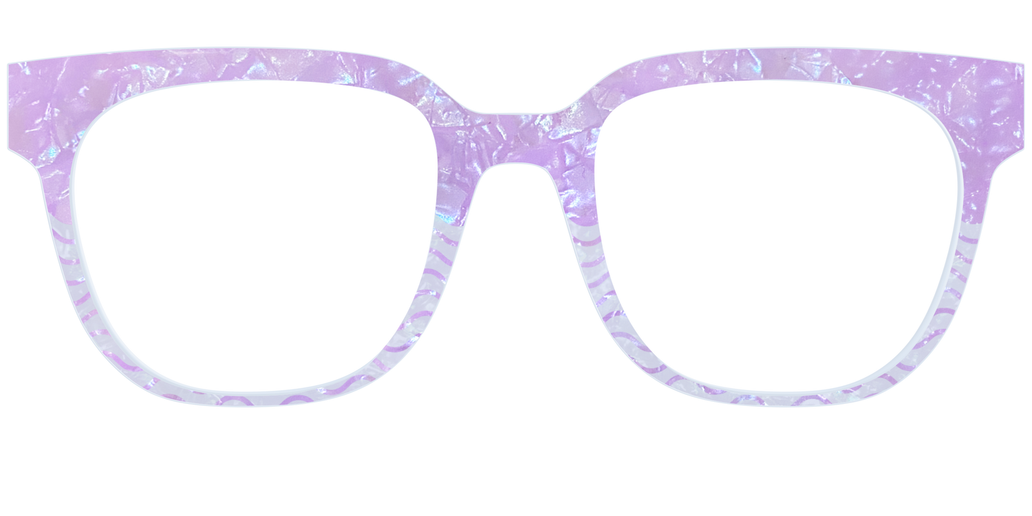 The Wavy Pearl Crystal Split - Front Top Image - Pair Eyewear