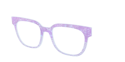The Wavy Pearl Crystal Split - Angle Top Thumbnail - Pair Eyewear