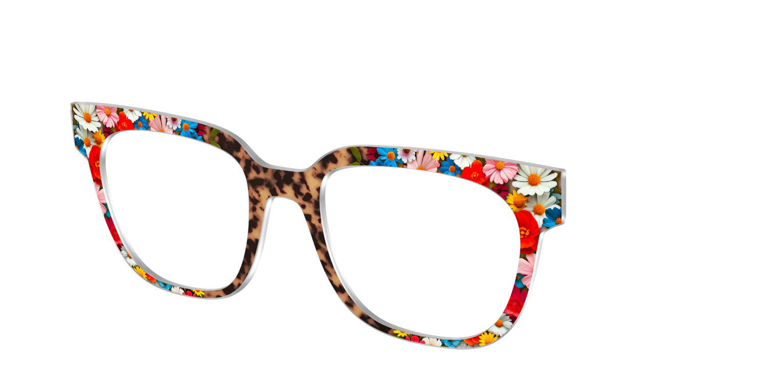 The Wildflower Tortoise - Angle Top Image - Pair Eyewear