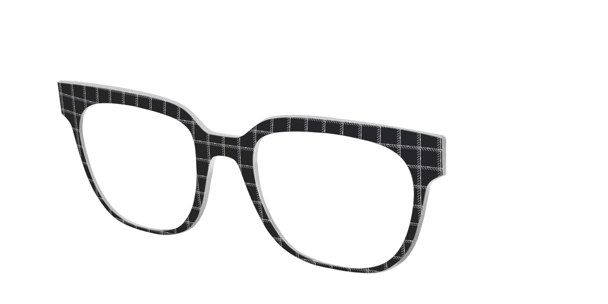 The Windowpane Plaid - Angle Top Image - Pair Eyewear
