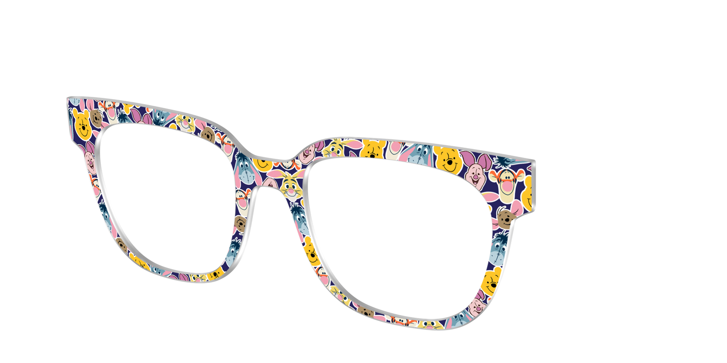 Winnie the Pooh & Friends Stickers - Angle Top Image - Pair Eyewear
