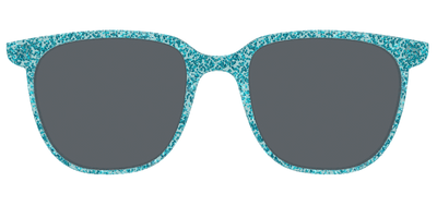 The Polarized Aquamarine Sparkle Sun Top - Front Top Thumbnail - Pair Eyewear