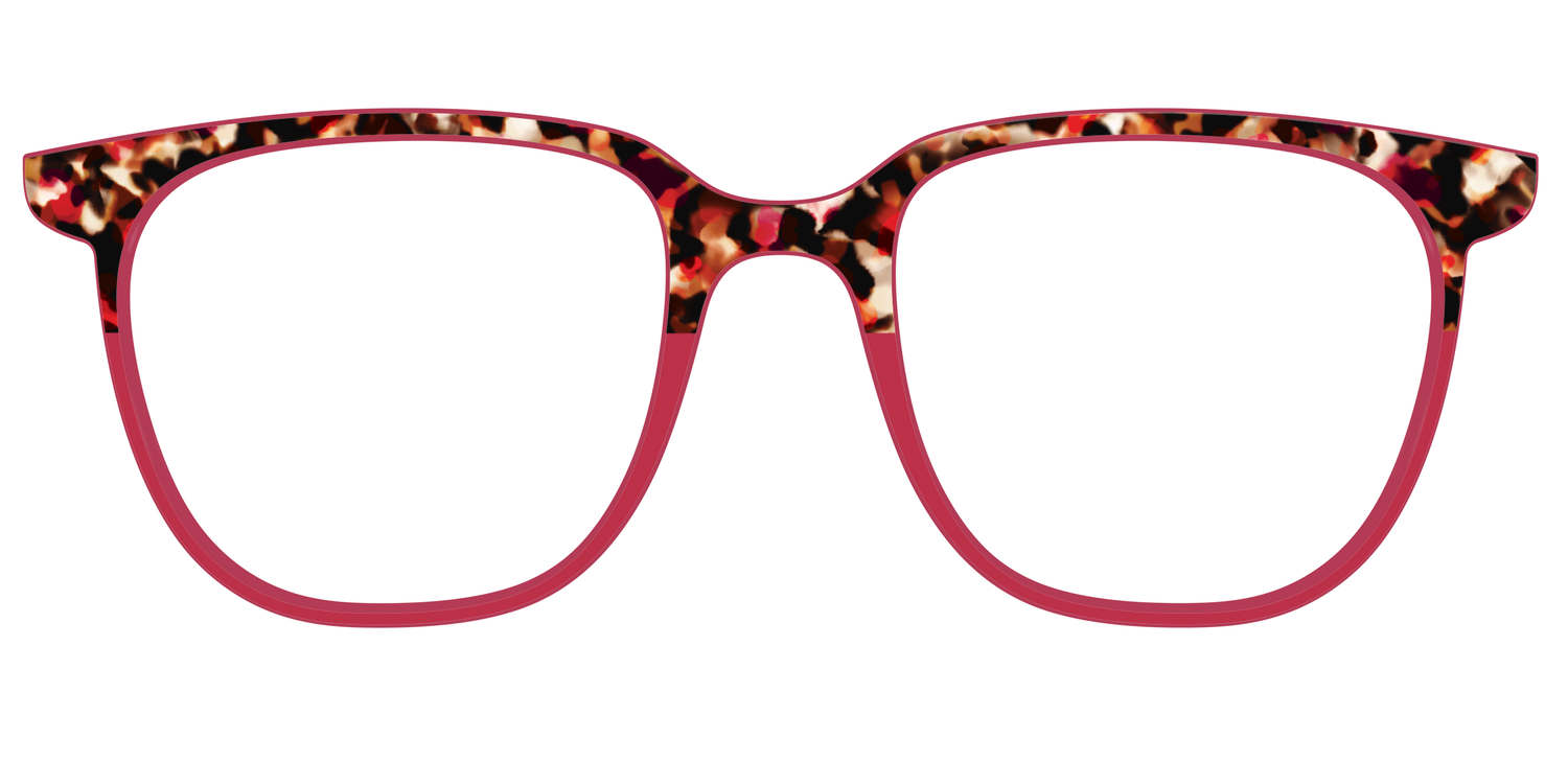 The Auburn Tortoise Crystal Split - Front Top Image - Pair Eyewear