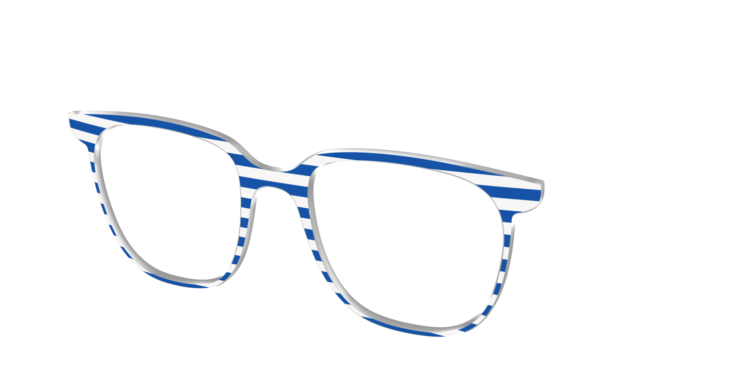 The Beach Umbrella Stripes - Angle Top Image - Pair Eyewear