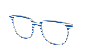 The Beach Umbrella Stripes - Angle Top Thumbnail - Pair Eyewear