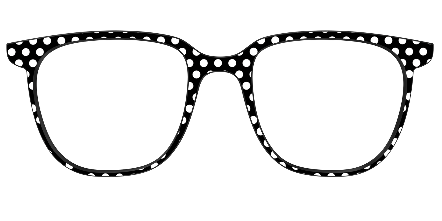 The Black Polka Dots - Front Top Image - Pair Eyewear