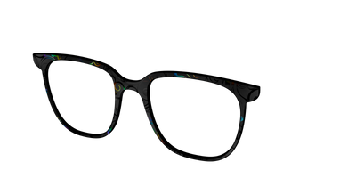 The Black Holographic Scrolls - Angle Top Thumbnail - Pair Eyewear