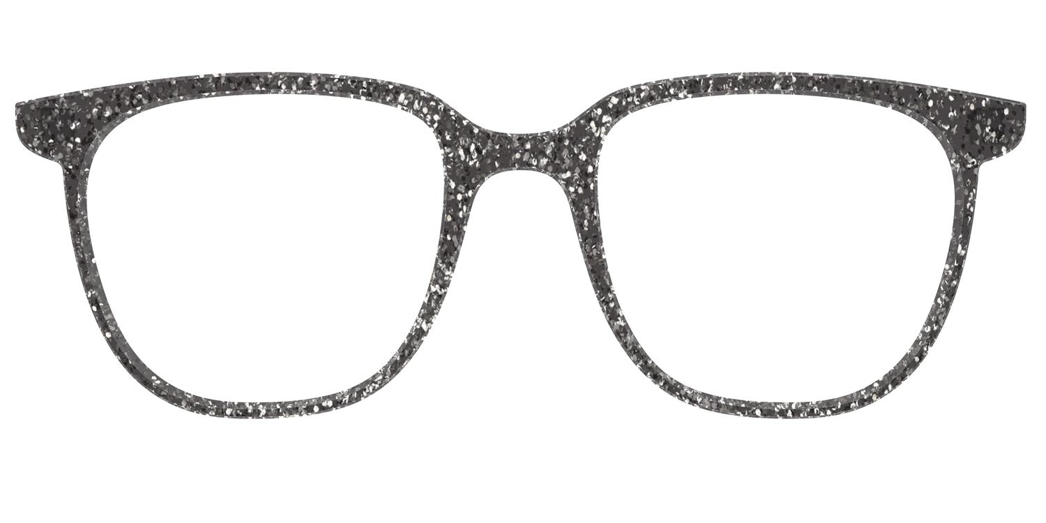 The Black Sparkle - Front Top Image - Pair Eyewear