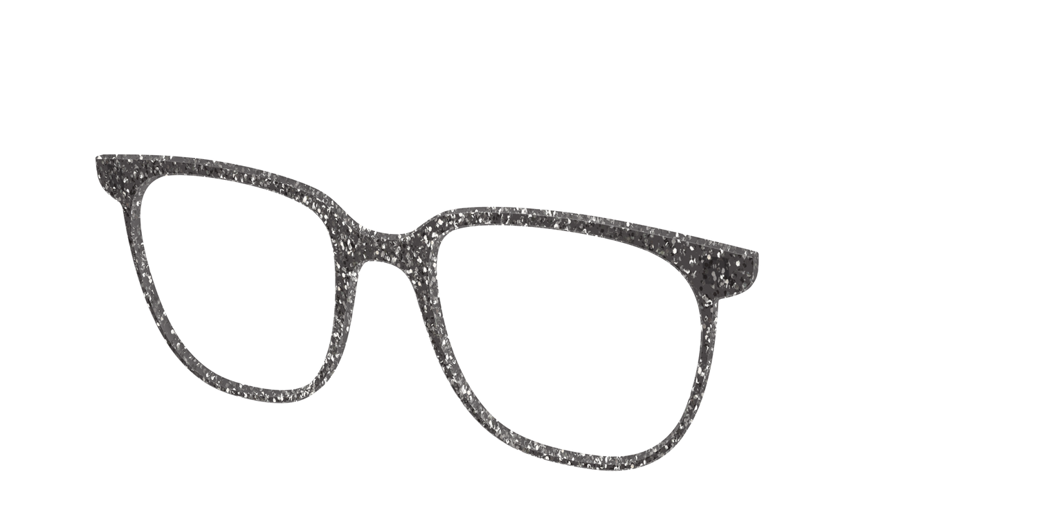 The Black Sparkle - Angle Top Image - Pair Eyewear