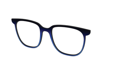 The Black to Blueberry Gradient - Angle Top Thumbnail - Pair Eyewear