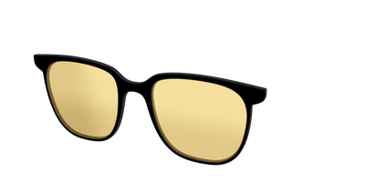The Black With Citrine Yellow Lens - Angle Top Thumbnail - Pair Eyewear