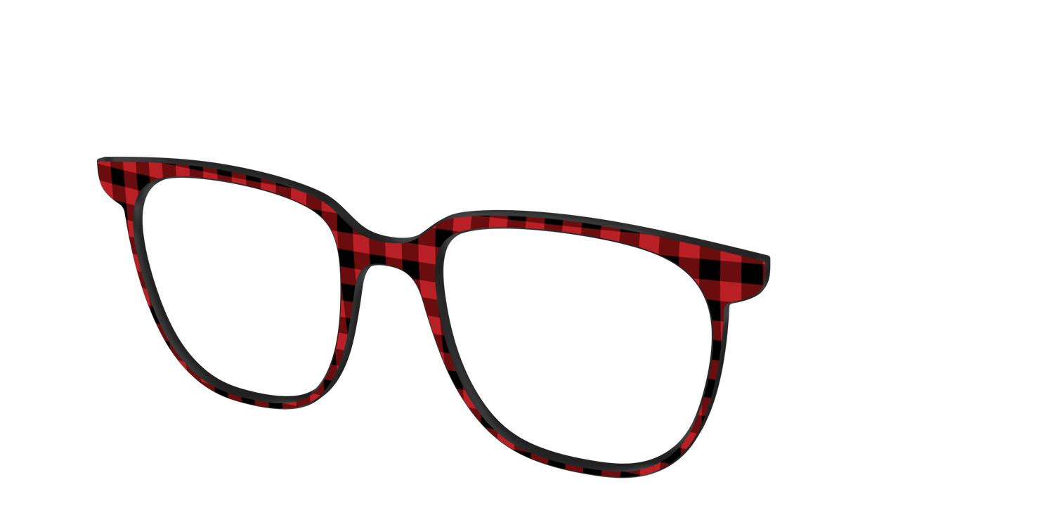 The Buffalo Plaid - Angle Top Image - Pair Eyewear