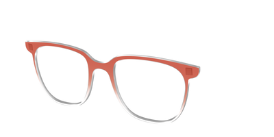The Burnt Orange Gradient Crystal - Angle Top Thumbnail - Pair Eyewear