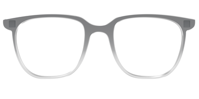 The Charcoal to Light Gray Gradient Crystal - Front Top Thumbnail - Pair Eyewear