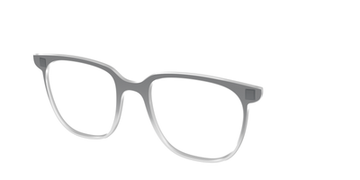 The Charcoal to Light Gray Gradient Crystal - Angle Top Thumbnail - Pair Eyewear
