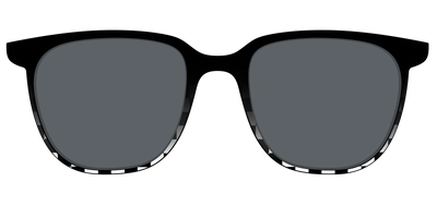 The Polarized Checkerboard Fade Sun Top - Front Top Thumbnail - Pair Eyewear