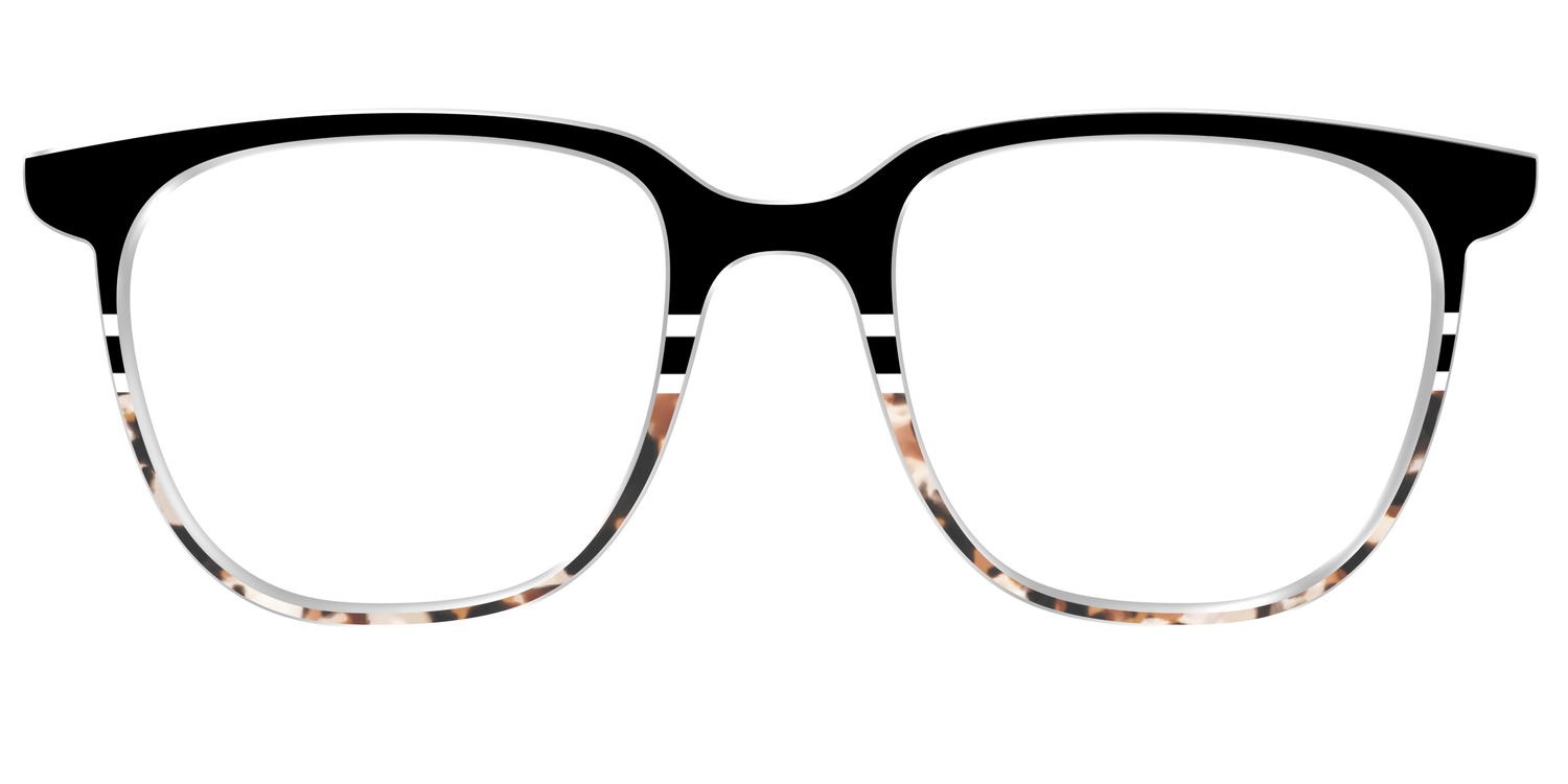 The Chic Tortoise Crystal Split - Front Top Image - Pair Eyewear