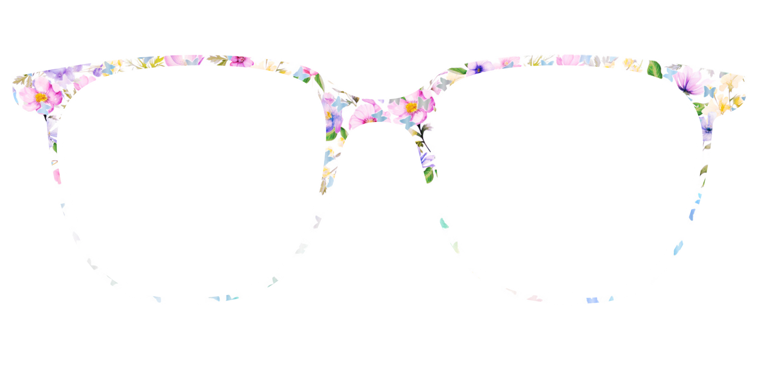 The Delicate Flower Crown with Butterfly Glitter - Front Top Image - Pair Eyewear