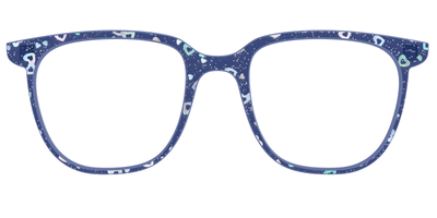 The Denim Heart Glitter Crystal - Front Top Thumbnail - Pair Eyewear