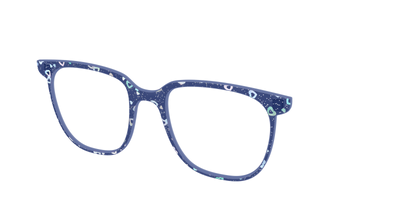 The Denim Heart Glitter Crystal - Angle Top Thumbnail - Pair Eyewear