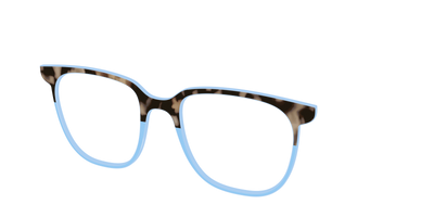 The Denim Tortoise Crystal Split - Angle Top Thumbnail - Pair Eyewear