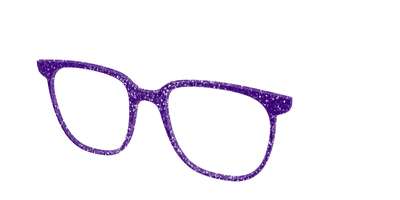 The Electric Purple Sparkle - Angle Top Thumbnail - Pair Eyewear