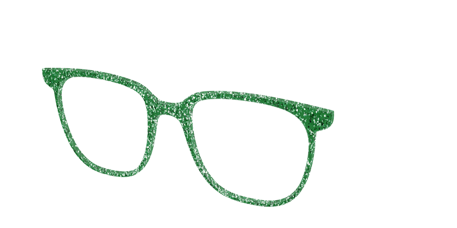 The Emerald Sparkle - Angle Top Image - Pair Eyewear