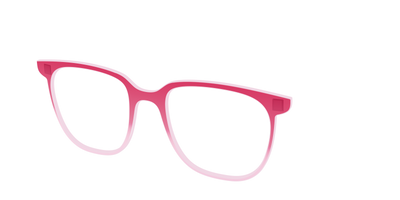 The Flamingo to Blush Gradient Crystal - Angle Top Thumbnail - Pair Eyewear
