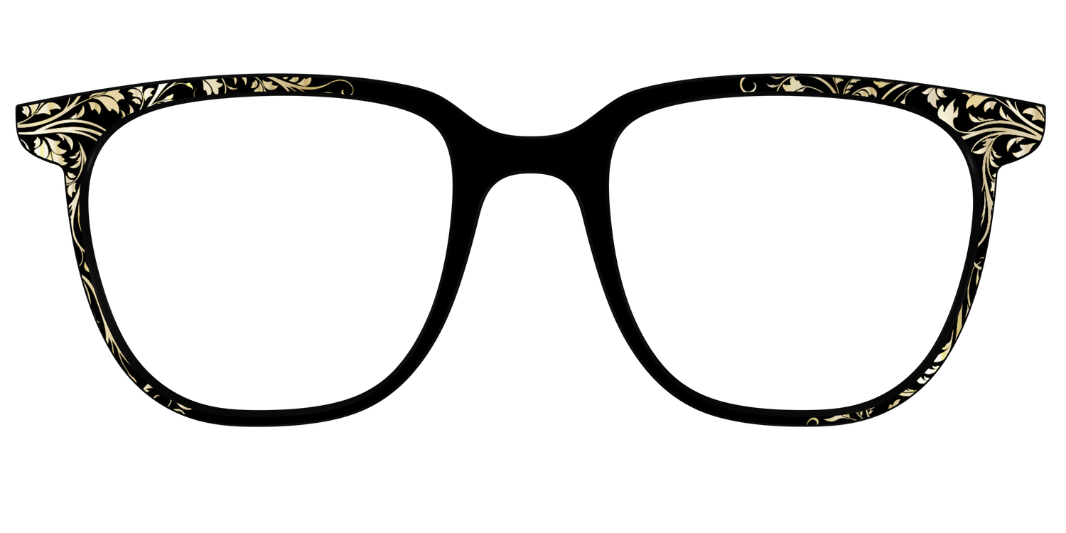 The Gold Foil Vines - Front Top Image - Pair Eyewear