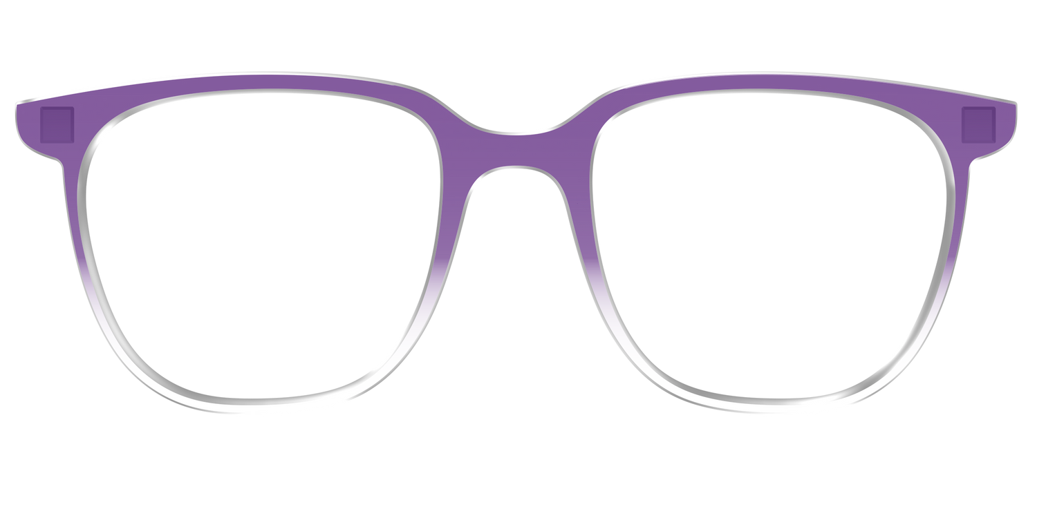 The Grape Gradient Crystal - Front Top Image - Pair Eyewear