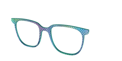 The Holographic Dragon Scales - Angle Top Thumbnail - Pair Eyewear