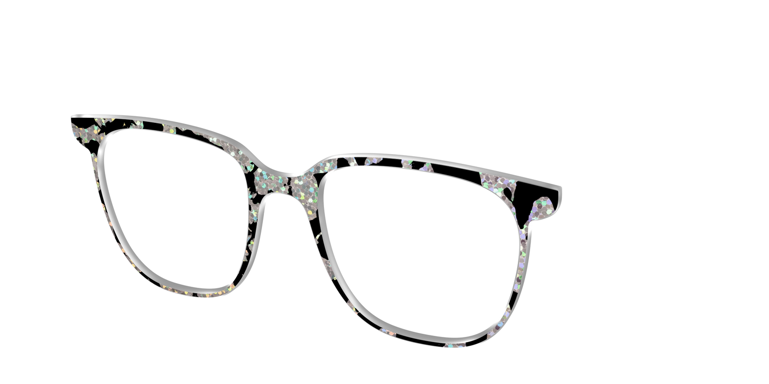 The Holographic Mottled Tortoise - Angle Top Image - Pair Eyewear