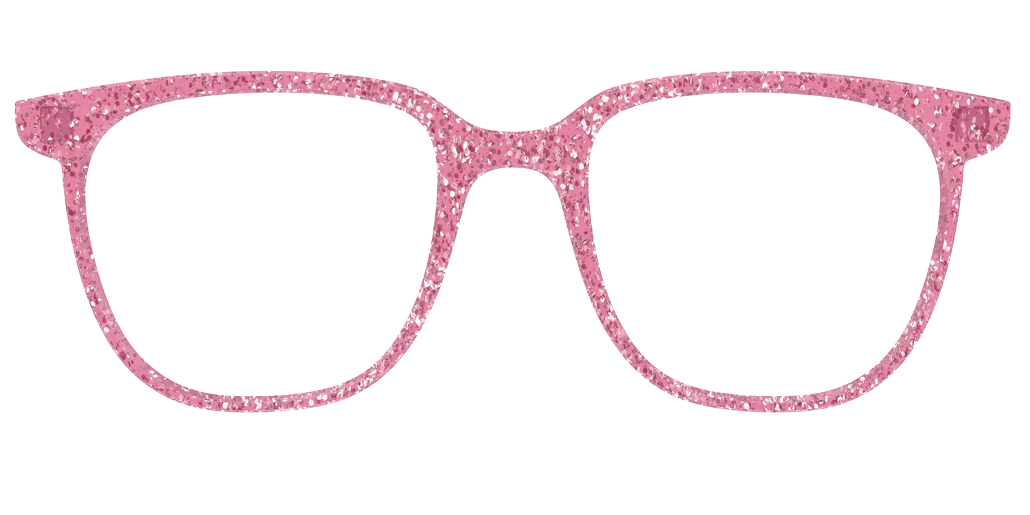 The Hot Pink Sparkle - Front Top Image - Pair Eyewear