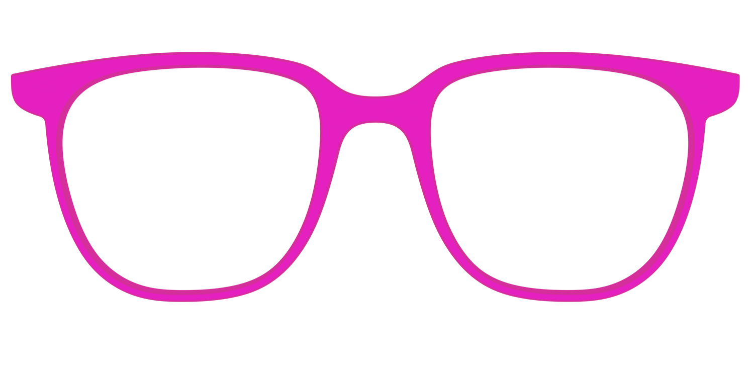 The Hot Pink - Front Top Image - Pair Eyewear