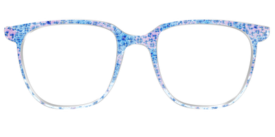 The Hydrangea Confetti Crystal with Gold Foil - Front Top Thumbnail - Pair Eyewear