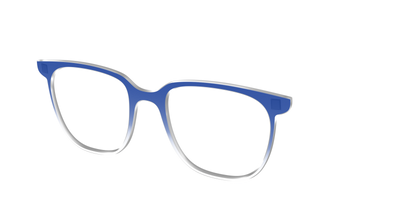The Indigo Gradient Crystal - Angle Top Thumbnail - Pair Eyewear