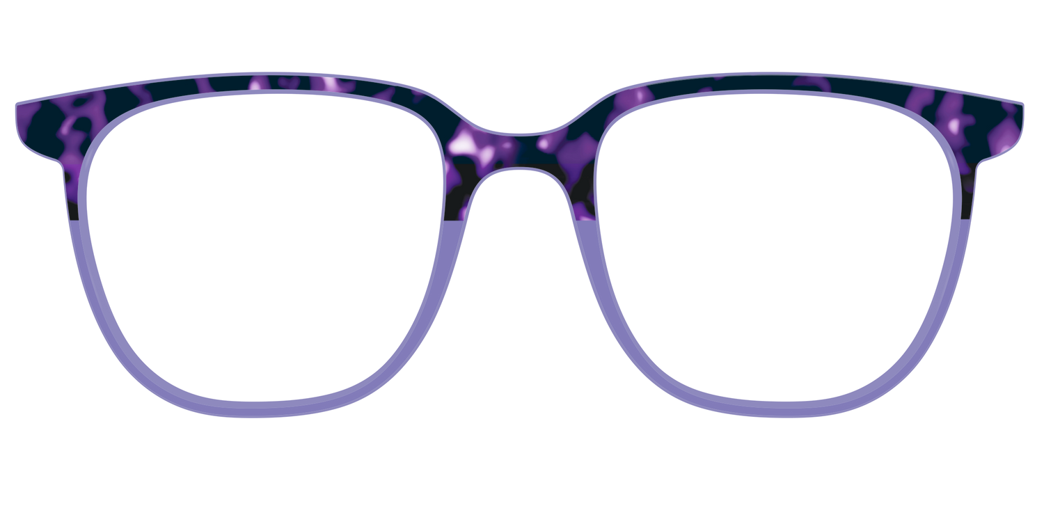 The Iris Tortoise Crystal Split - Front Top Image - Pair Eyewear