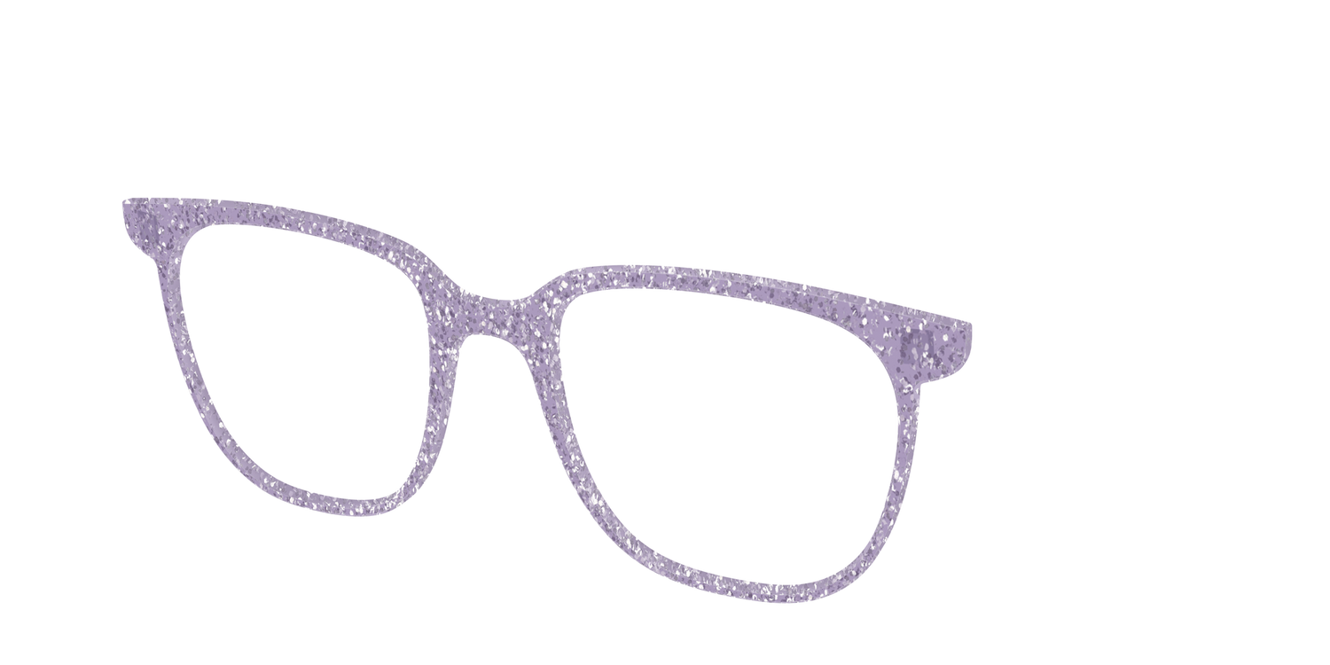 The Lavender Sparkle - Angle Top Image - Pair Eyewear