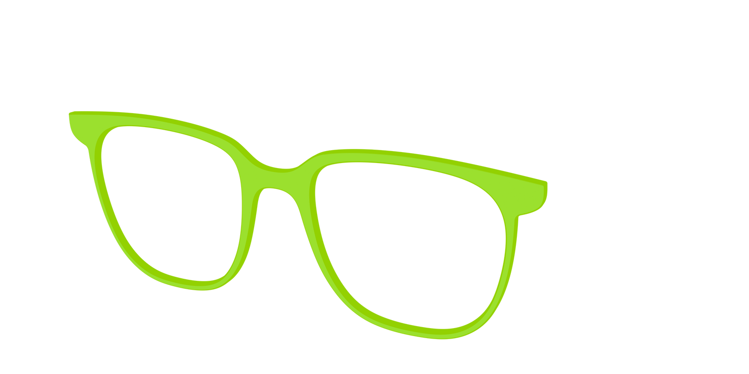 The Lime Green - Angle Top Image - Pair Eyewear