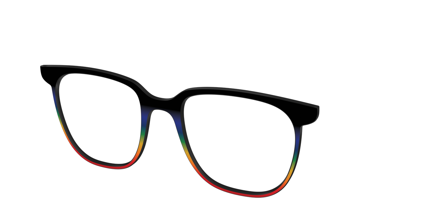 The Love Wins Gradient - Angle Top Image - Pair Eyewear