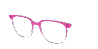 The Magenta Gradient Crystal - Angle Top Thumbnail - Pair Eyewear