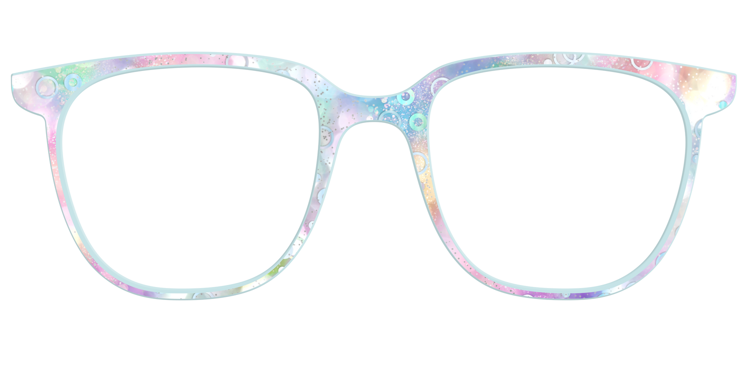 The Mermaid Bokeh with Bubble Glitter - Front Top Image - Pair Eyewear