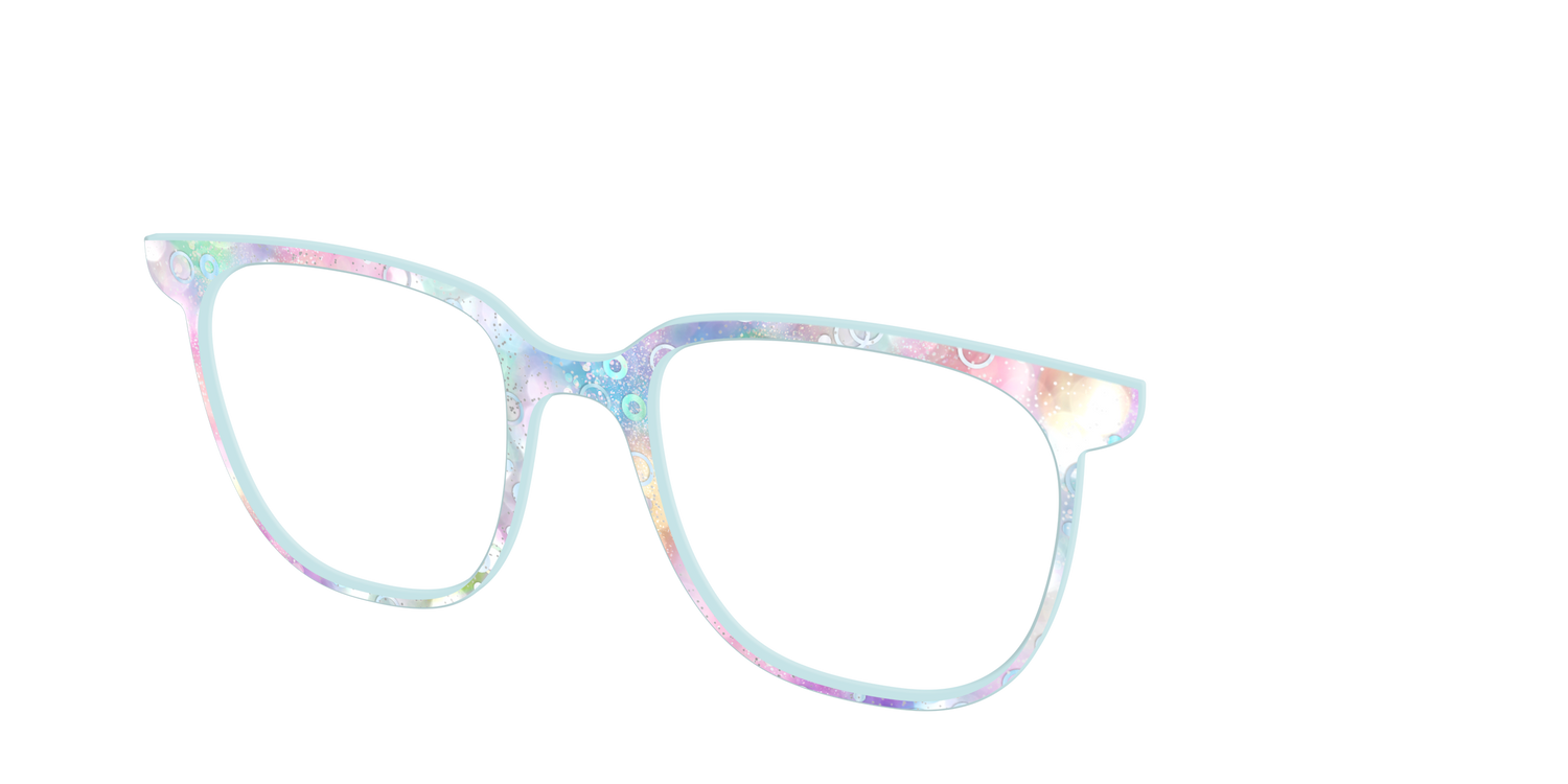 The Mermaid Bokeh with Bubble Glitter - Angle Top Image - Pair Eyewear