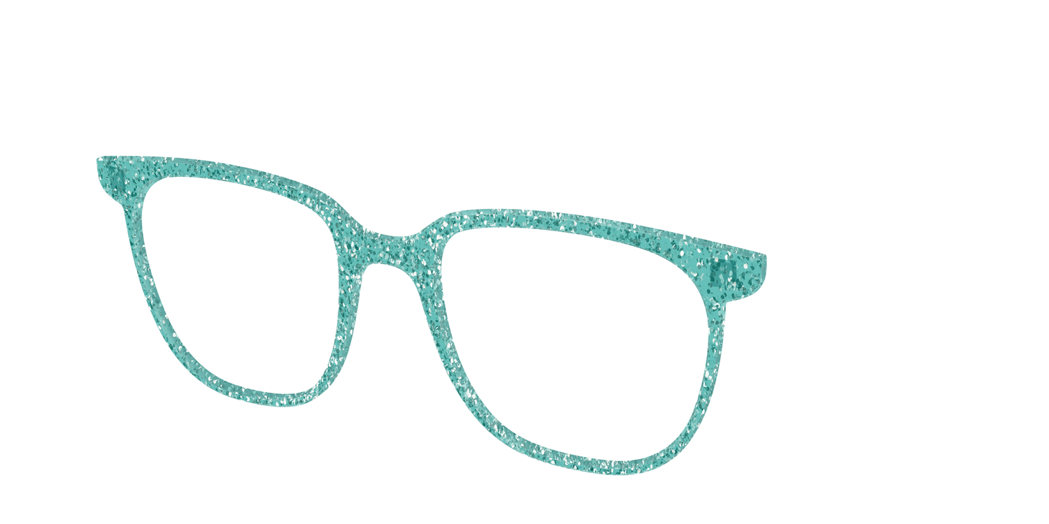The Mint Sparkle - Angle Top Image - Pair Eyewear