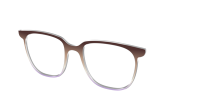 The Mocha to Light Lavender Gradient - Angle Top Thumbnail - Pair Eyewear