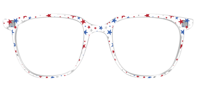 The Multi Stars Crystal with Silver Foil - Front Top Thumbnail - Pair Eyewear