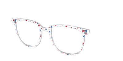 The Multi Stars Crystal with Silver Foil - Angle Top Thumbnail - Pair Eyewear